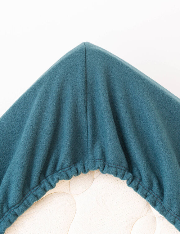 Deken in fleece in halfhoesmodel (petroleum) Deken in fleece in halfhoesmodel (petroleum)